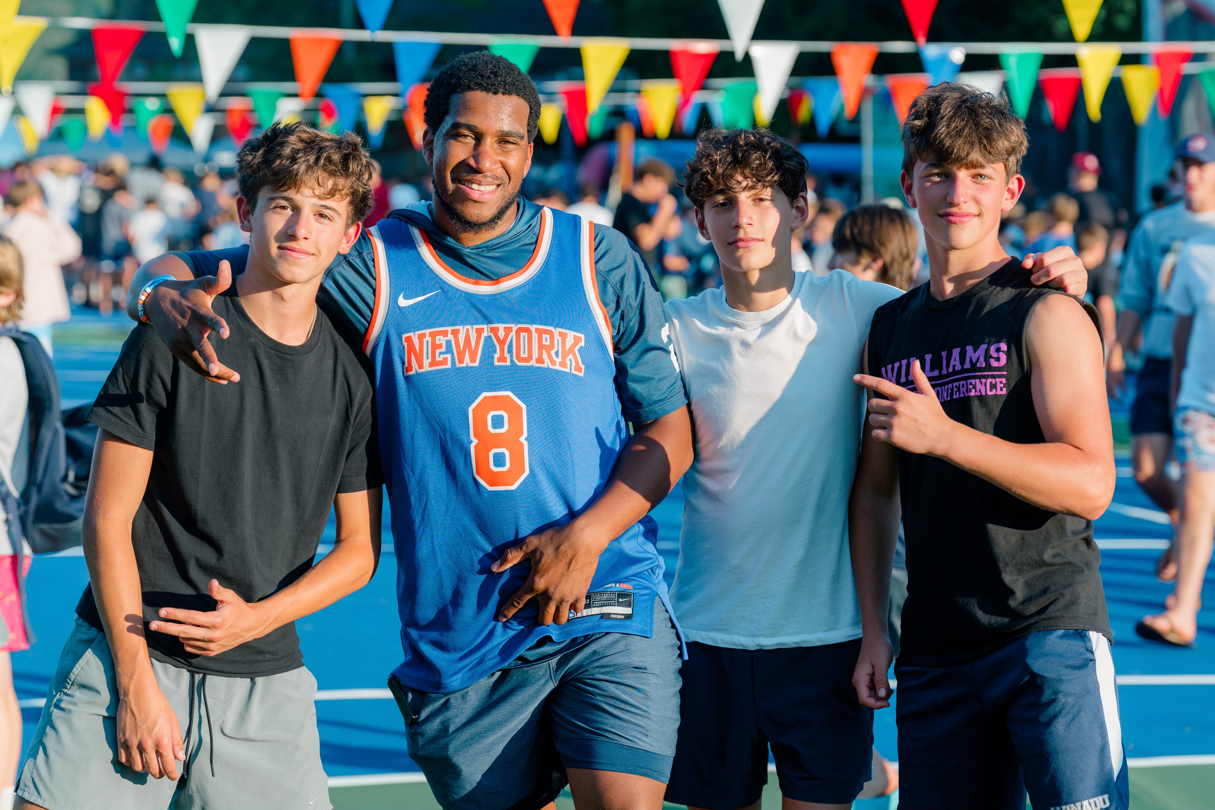 Campers enjoying Carnival day at Camp Winadu